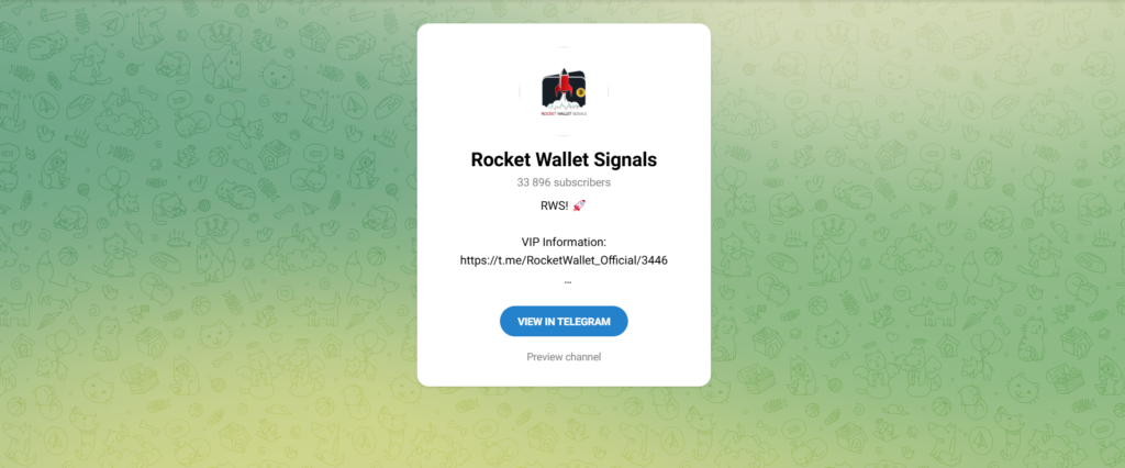 Rocket Wallet Signals Telegram Channel