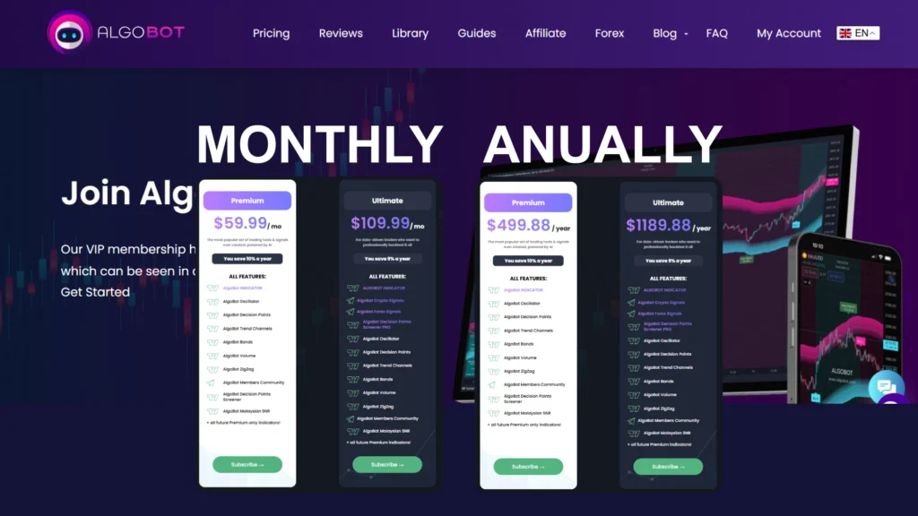 Pricing of AlgoBot